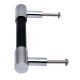 Black Silver Small Cylinder Glass Door Handles